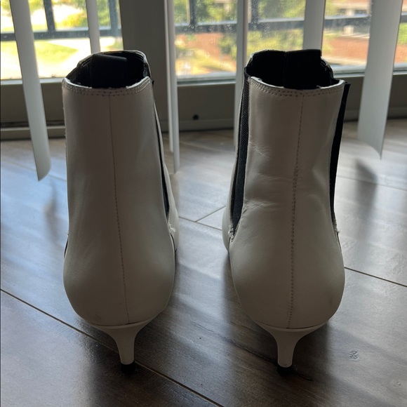 Banana Republic White Ankle Booties - Picture 3 of 4